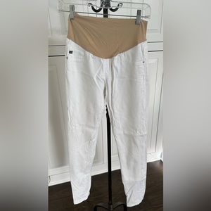 AG White Maternity Jeans Sz 28